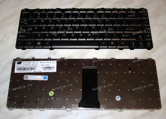 Keyboard Lenovo IdeaPad Y450, Y450A, Y450AW, Y550, Y550A, Y550P (Black/Matte/US) чёрная матовая