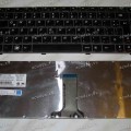 Keyboard Lenovo IdeaPad Z370 (Black-Pink/Matte/LA) черная в розовой рамке матовая