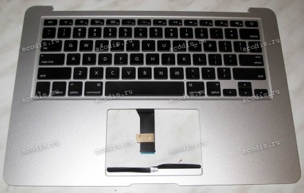 Keyboard Apple MacBook 13.3" A1369(2011), A1466(2012) with 13,3 TOPCASE w/o touchpad Америка Горизонтальный ENTER (Black/Matte/LED/US) чёрная матовая