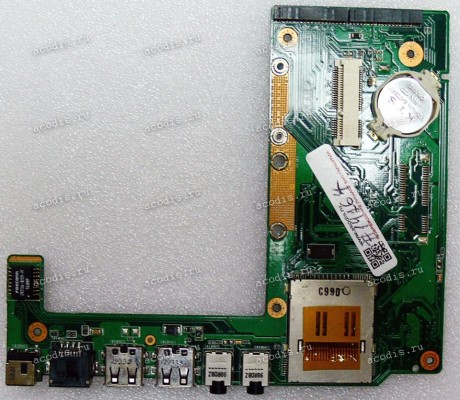 DC Jack board + USB + Audio + LAN + CardReader Asus UL30A (p/n 60-NWTIO1000-C01)