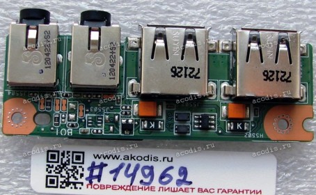 USB & Audio board Asus K53SC, K53SJ, K53SM, K53SV (p/n 90R-N3GIO1000Y)