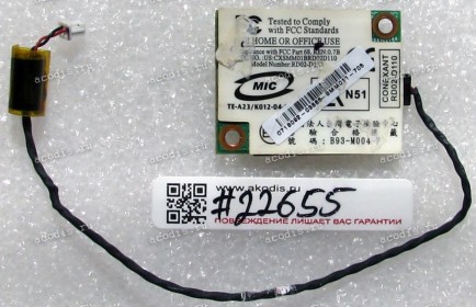 Modem Card Dell 1300, 1501, 1521, 1520, 1525, B130, 6400, PP21L, PP23LA (p/n 3652B-RD02D110)